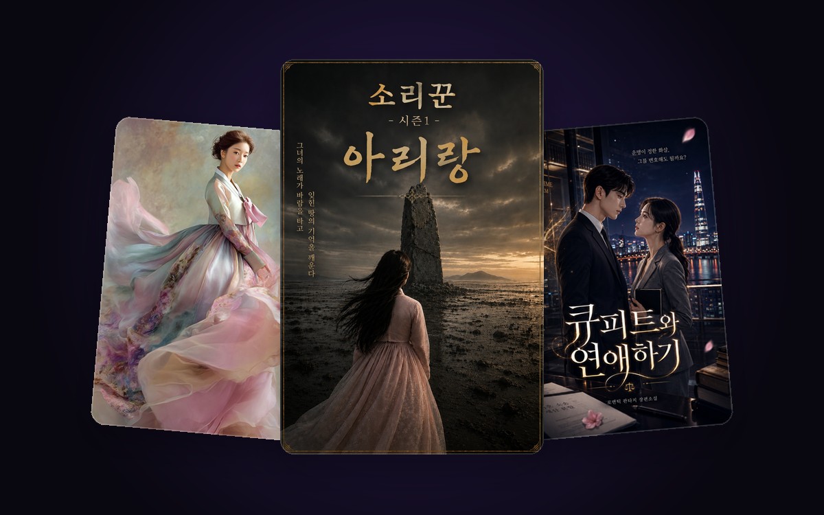 Story Studio — 엔진이 만든 소설 표지